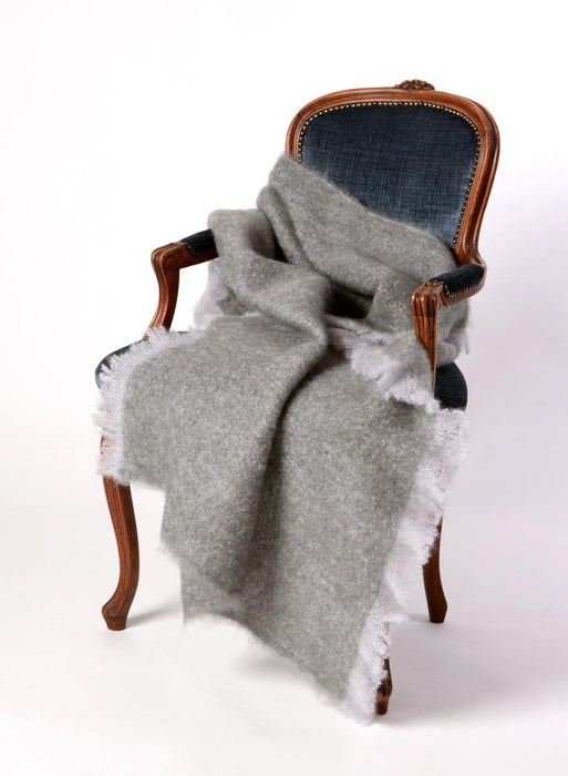 Mohair Throw Australia Windermere Pewter Grey