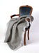 Mohair Throw Blanket - Pewter Grey 