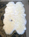 Ivory wool sheepskin rug - Quarto (4-skin) 110cm x 180cm