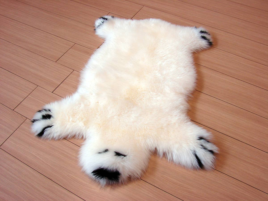 Buddy the Bear Sheepskin Rug for Kids