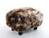 NZ natural wool sheepskin footstool
