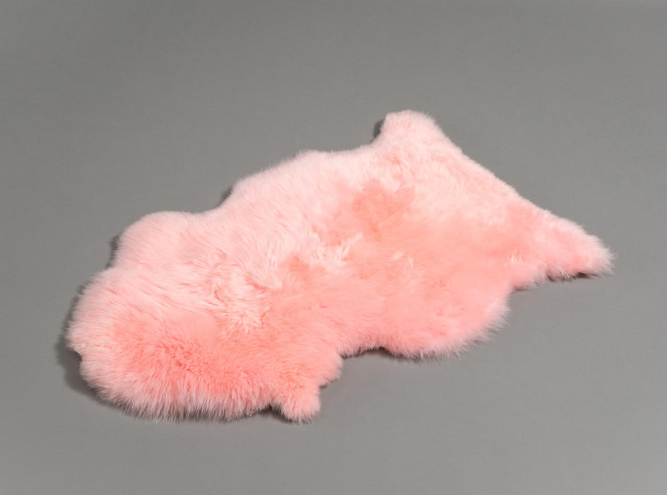 Candy Floss Pink Dyed Single Sheepskin Rug