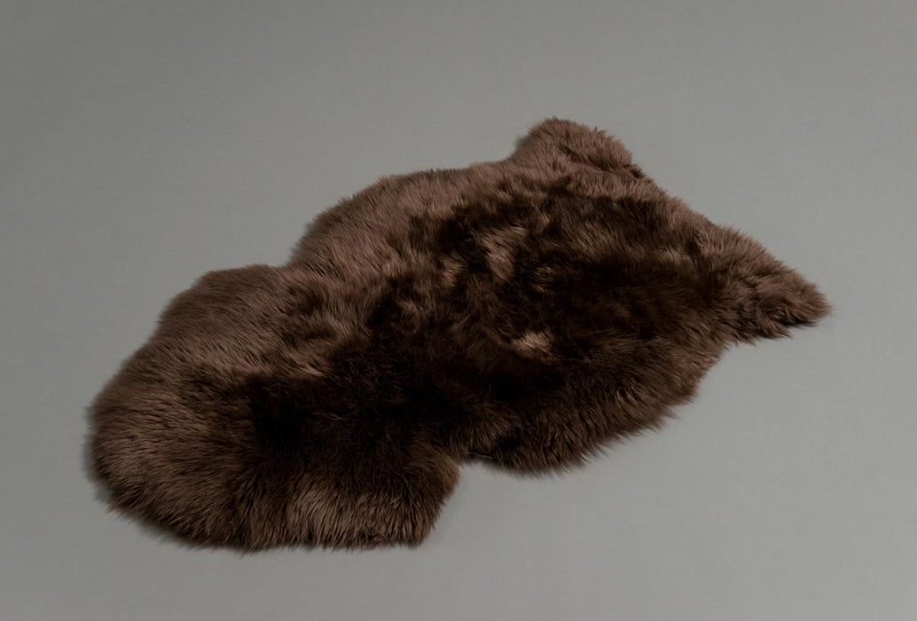 Chocolate Brown Dyed Single Sheepskin Rug