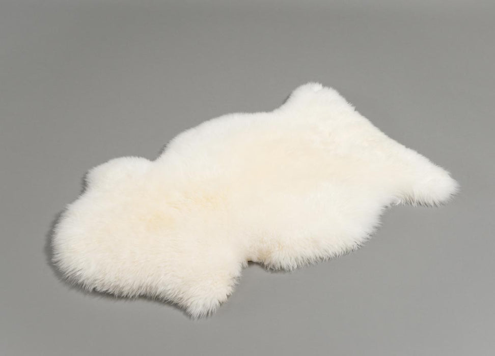 Ivory Wool Sheepskin Rug - Medium Single Skin