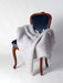Mohair Chair Throw NZ Silver Light Grey