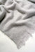 Silver Light Grey Mohair Chair Throw