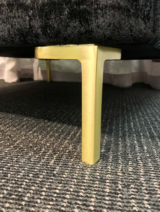 Stiletto Tall Metal Furniture Legs 15cm - Polished Gold