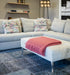 Tea Rose Pink Mohair Chair Throw