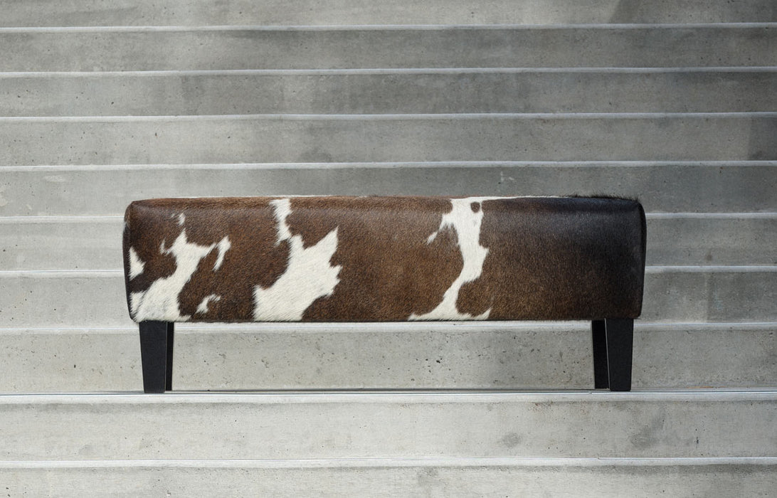 Cowhide Ottoman Australia with Wood Legs 110x60x40cm Gorgeous Creatures