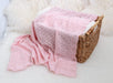 Lacy Merino Wool Baby Blanket - Baby Pink X5552