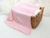 Lacy Merino Wool Baby Blanket - Baby Pink X5552