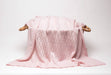 Lacy Merino Wool Baby Blanket - Baby Pink X5555