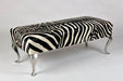 Zebra cowhide bench ottoman Australia