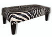 Zebra ottoman made from cowhide Gorgeous Creatures