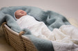 Lacy Merino Wool Baby Blanket - Snow White X5555