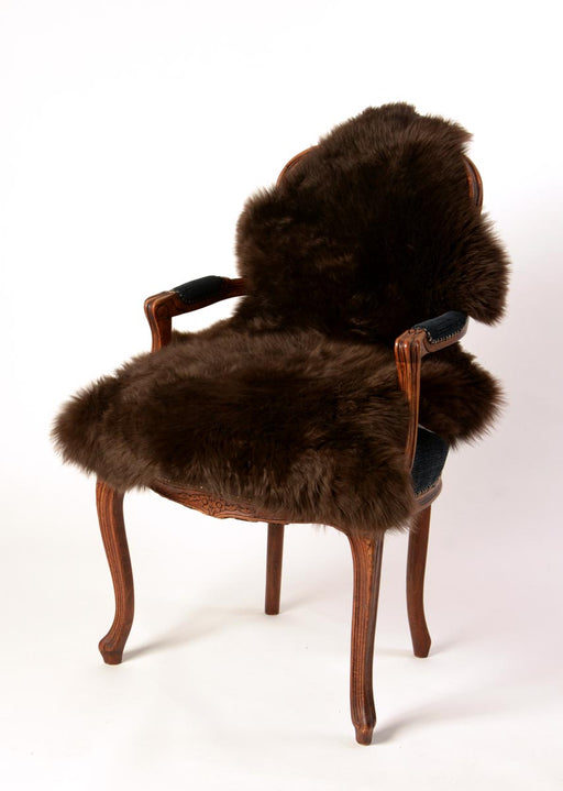 Sheepskin Rug NZ Chocolate Brown Dyed Single 