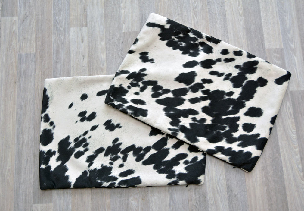 Faux Cowhide Cushion Covers - Rectangle
