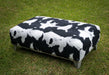 Fabric upholstered ottoman furniture