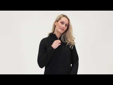Charcoal Women's Plain Zip Jacket video - NB485