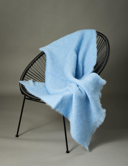 Mohair Throw Australia Sky Blue 