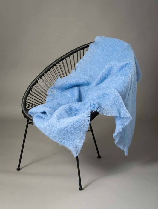 Mohair Blanket Australia Windermere Sky Blue 