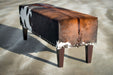 Cowhide ottoman by Gorgeous Creatures