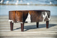 Cowhide ottoman by Gorgeous Creatures